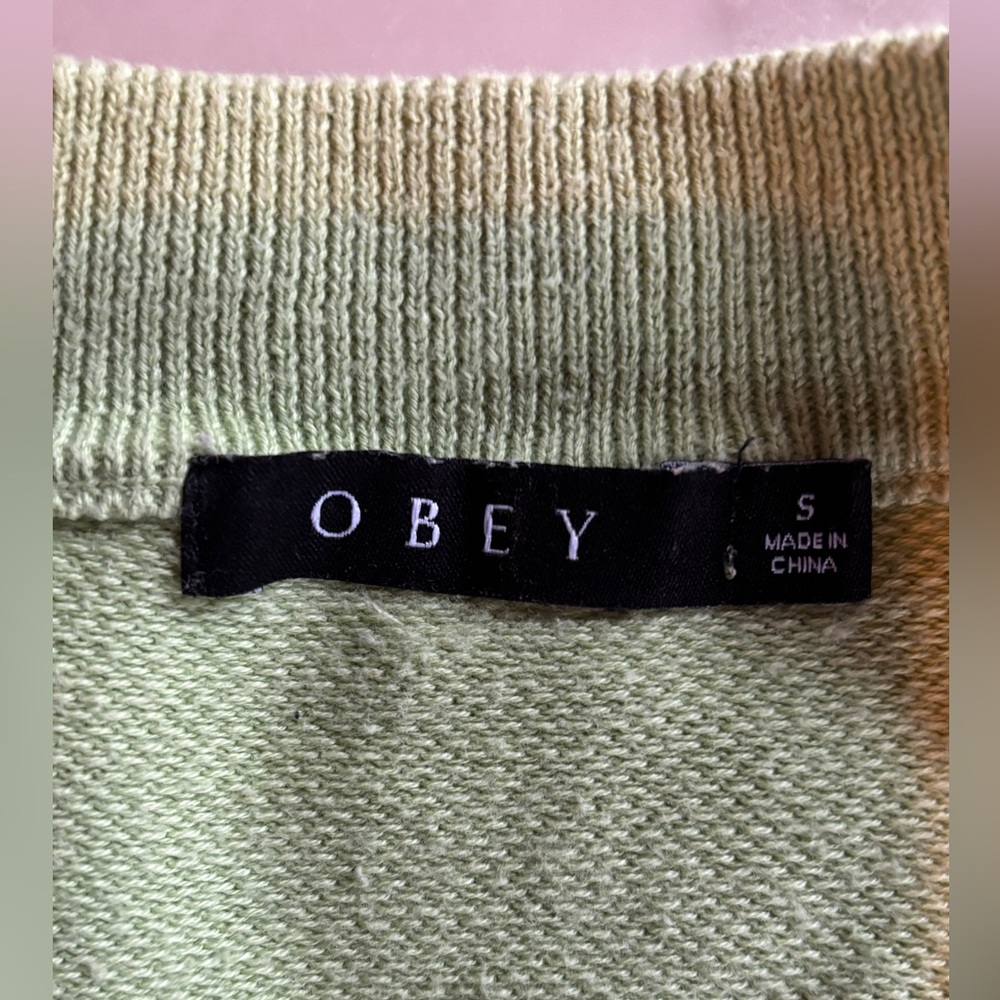 Obey Pistachio Green Crop Top - Picture 3 of 6